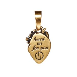 Dylanlex Heart On Charm for Necklace Gold 18k Plated -$165 MSRP NWT